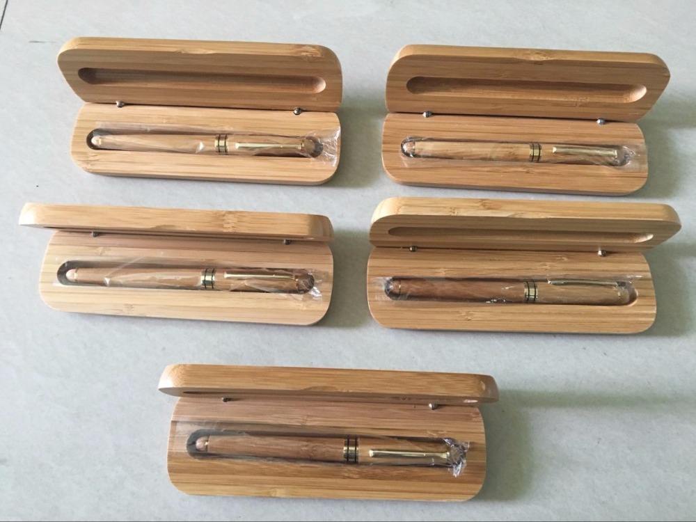 Classic bamboo fountain pen and bamboo box 1 set business gift set Germany nib