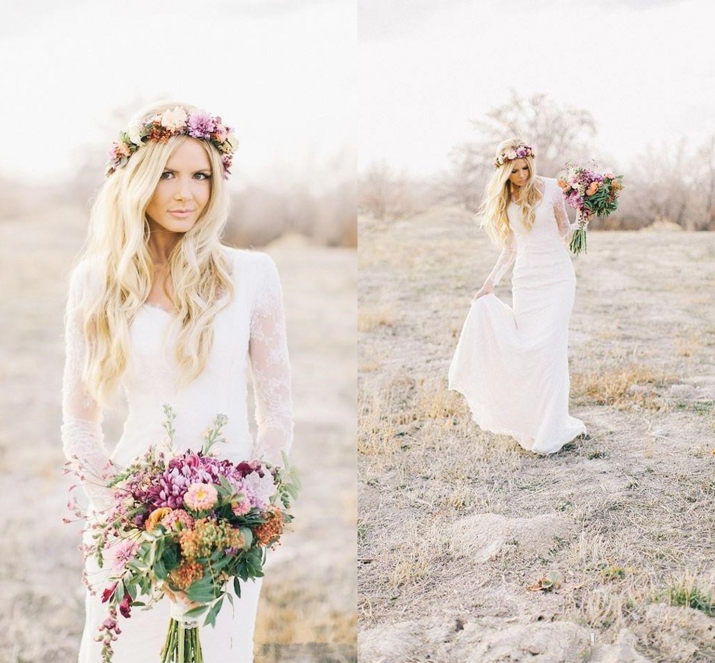 Hot Sale Country Style Bohemian Hippie Lace Wedding Dresses V Neck Long Sleeves Plus Size Custom Made Sheer Lace Boho Bridal Gowns, Champagne
Hot Sale Country Style Bohemian Hippie Lace Wedding Dresses V Neck Long Sleeves Plus Size Custom Made Sheer Lace Boho Bridal Gowns, Champagne