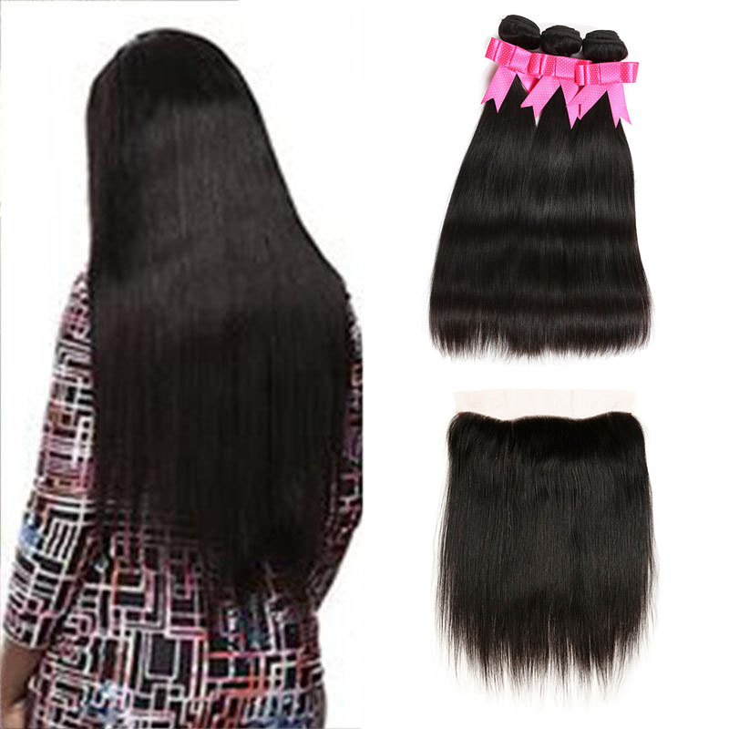 Peruvian Straight Virgin Hair 3Pcs Bundles With 13x4 Ear to Ear Lace Frontal Closure Unprocessed Peruvian Human Hair Weaves Cheap Deals, Natural color
Peruvian Straight Virgin Hair 3Pcs Bundles With 13x4 Ear to Ear Lace Frontal Closure Unprocessed Peruvian Human Hair Weaves Cheap Deals, Natural color