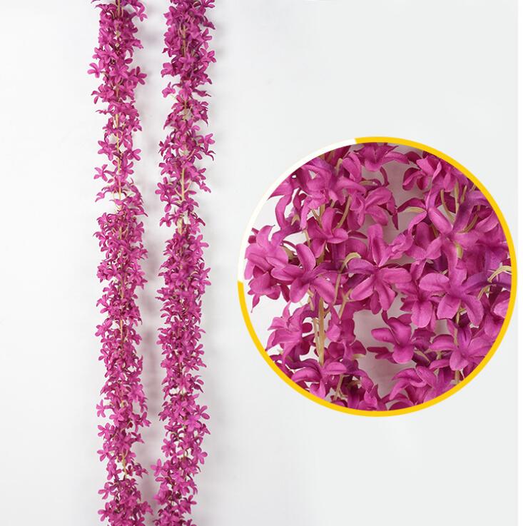 Artificial Flowers Cherry Blossom attificial Lilac flowers Vine beautiful rattan for wedding decotations Encryption flower string AF06