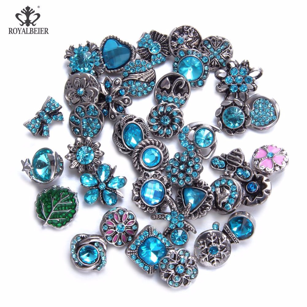 Royalbeier 36pcs/lot Mixed Colorful Rhinestone Metal Charms 12mm Snap Button Jewelry For DIY Snaps Bracelet Eearrings Jewelry
Royalbeier 36pcs/lot Mixed Colorful Rhinestone Metal Charms 12mm Snap Button Jewelry For DIY Snaps Bracelet Eearrings Jewelry