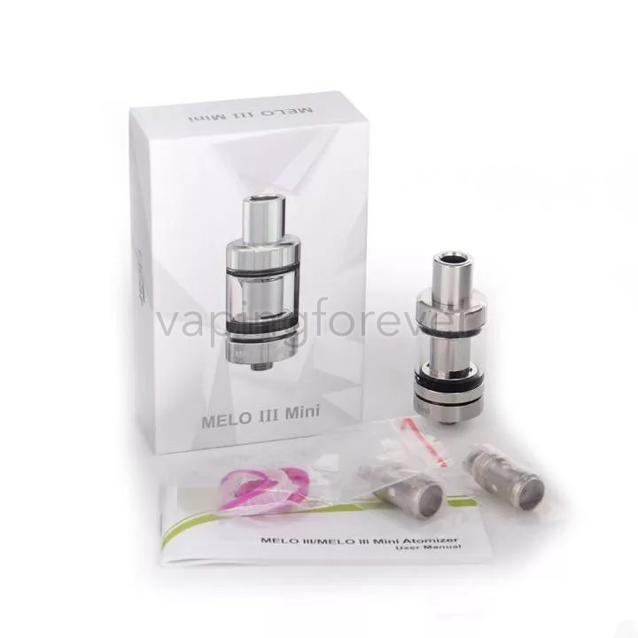 Top Quality Melo 3 Tank Melo III Mini Atomizer 4ml 2ml Sliver Black Top Filling Airflow Control 510 Thread For Pico Mods 
Top Quality Melo 3 Tank Melo III Mini Atomizer 4ml 2ml Sliver Black Top Filling Airflow Control 510 Thread For Pico Mods