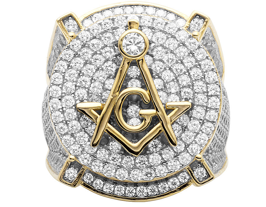 Fashion Jewelry Luxury Men's 18K Yellow Gold Filled 250pcs Zircon Copper Masonic AG Ring Size 8-15
Fashion Jewelry Luxury Men's 18K Yellow Gold Filled 250pcs Zircon Copper Masonic AG Ring Size 8-15