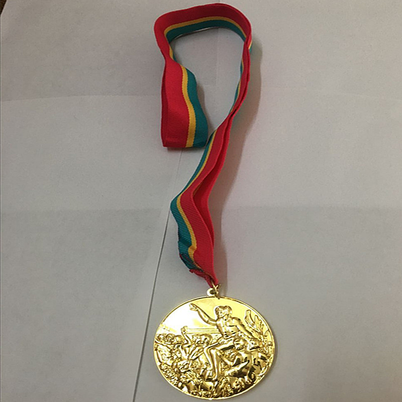 1 pcs 2016 Rio Olympic games Championship sport player award Brazil gold medal collectible art coin decoration badge with Ribbon medal
1 pcs 2016 Rio Olympic games Championship sport player award Brazil gold medal collectible art coin decoration badge with Ribbon medal
