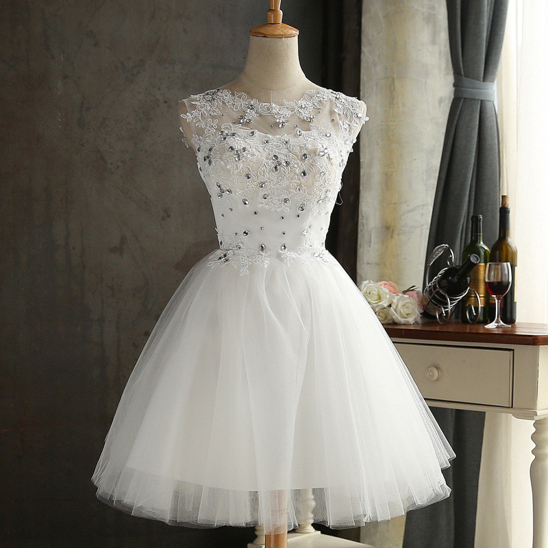 2018 Cheap Fashion White Appliques Crystal Short Prom Dresses With Tulle Homecoming Cocktail Party Special Occasion Gown Vestido Fiesta BH10
2018 Cheap Fashion White Appliques Crystal Short Prom Dresses With Tulle Homecoming Cocktail Party Special Occasion Gown Vestido Fiesta BH10