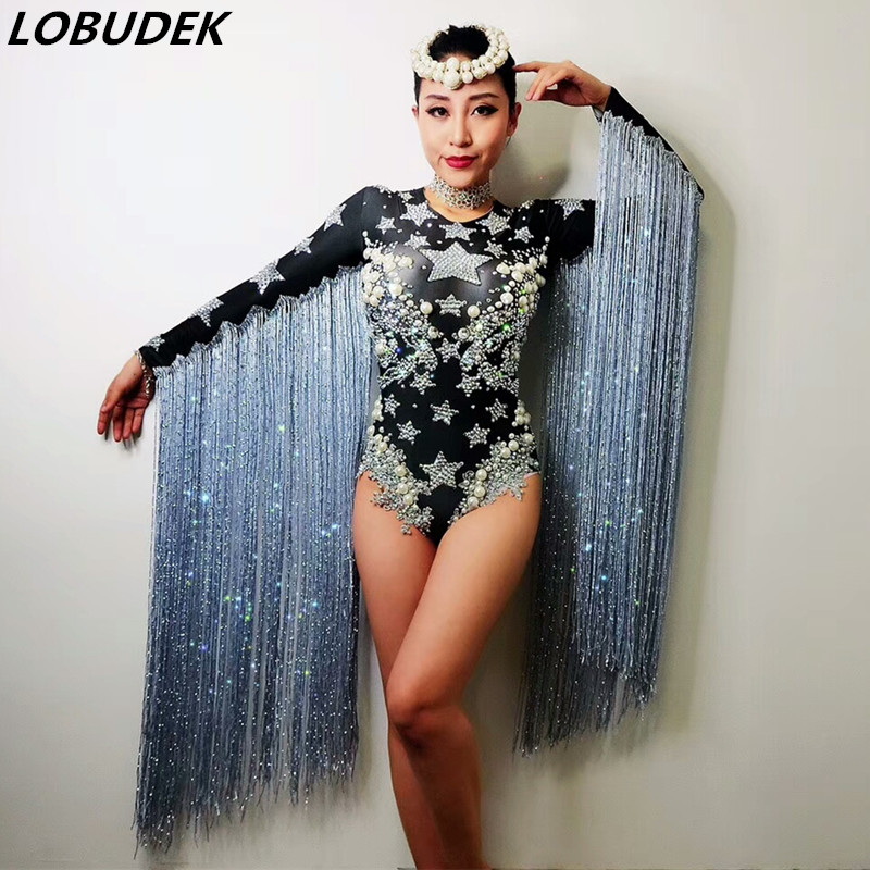 female costume crystals sexy Jumpsuit bodySuit black stone outfit singer dancer nightclub Stag Party bar Prom performance star
female costume crystals sexy Jumpsuit bodySuit black stone outfit singer dancer nightclub Stag Party bar Prom performance star
