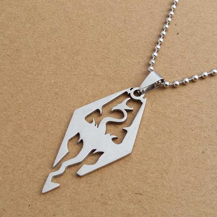 1pcs Stainless Steel Dinosaur Dragon Charm Necklace Pterosaur Flying Animal Necklace Ancient Creatures Pterosaur Elder Scroll Necklace 1pcs Stainless Steel Dinosaur Dragon Charm Necklace Pterosaur Flying Animal Necklace Ancient Creatures Pterosaur Elder Scroll Necklace