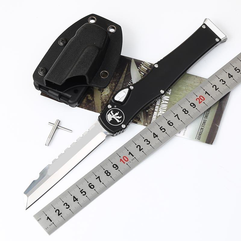 MiT automatic knives Ha VI Knife (4.5" Satin) single action automatic knife With safety lock Tactical knife Survival gear knives
MiT automatic knives Ha VI Knife (4.5" Satin) single action automatic knife With safety lock Tactical knife Survival gear knives