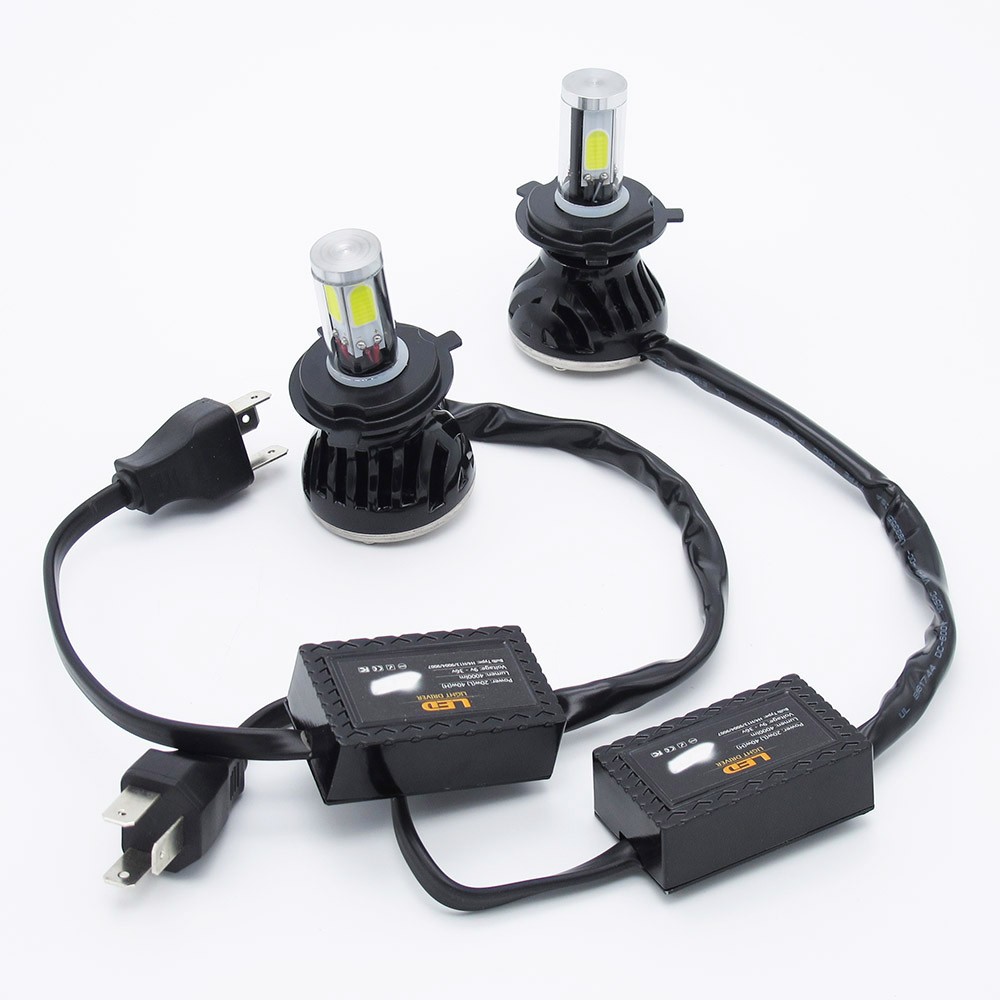 PAMPSEE Car Styling H4 Car led Headlight 6000K G5 80W 8000LM 360 Degree COB Led Headlamp Fog Ligh Conversion kit