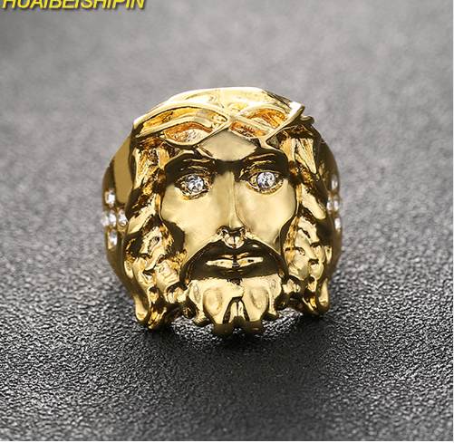HUAIBEISHIPIN 24K Gold Hip Hop Bling Bling Crystal Cross Jesus Piece Rings High Quality Fashion Charm Punk accessorie Jewelry
HUAIBEISHIPIN 24K Gold Hip Hop Bling Bling Crystal Cross Jesus Piece Rings High Quality Fashion Charm Punk accessorie Jewelry