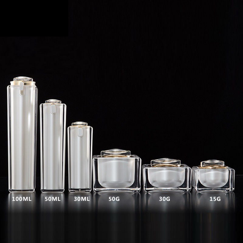 15g 30g 50g 30ml 50ml 100ml Empty Square Shape Acrylic Lotion Cream Jar Cosmetic Container Luxury Essence Acrylic Pump Bottle
15g 30g 50g 30ml 50ml 100ml Empty Square Shape Acrylic Lotion Cream Jar Cosmetic Container Luxury Essence Acrylic Pump Bottle