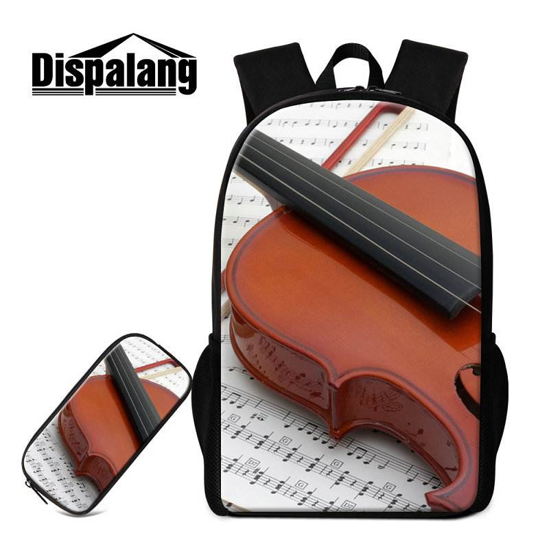 Large Capacity School Backpack With Pencilcase 2 PCS Set For High Class Students Musical Note Violin Print School Bag For Teenagers Mochilas, As the picture show
Large Capacity School Backpack With Pencilcase 2 PCS Set For High Class Students Musical Note Violin Print School Bag For Teenagers Mochilas, As the picture show