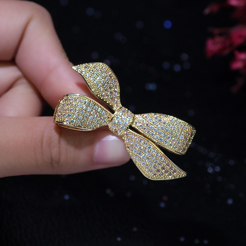 wedding favors bow brooches with Rhinestone brooch Label Pin for Wedding Men or Women Accessories