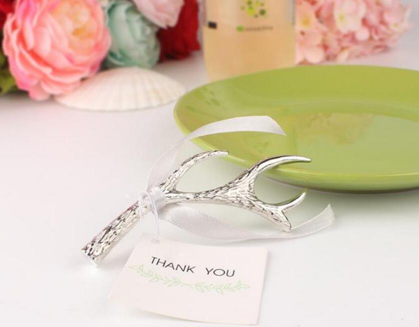 new arrivel antler shaped beer bottle opener Silver color antler metal opener Creative wedding souvenirs and gifts
new arrivel antler shaped beer bottle opener Silver color antler metal opener Creative wedding souvenirs and gifts