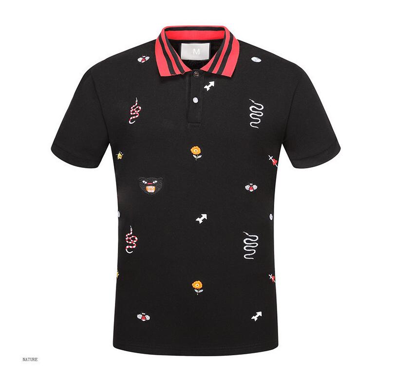 Brand Designer-Size Multi Embroidery Polo Shirts Man Fashion Design Ribbed Sleeves Split Hem Stretch Polos Top Male, White;black
Brand Designer-Size Multi Embroidery Polo Shirts Man Fashion Design Ribbed Sleeves Split Hem Stretch Polos Top Male, White;black