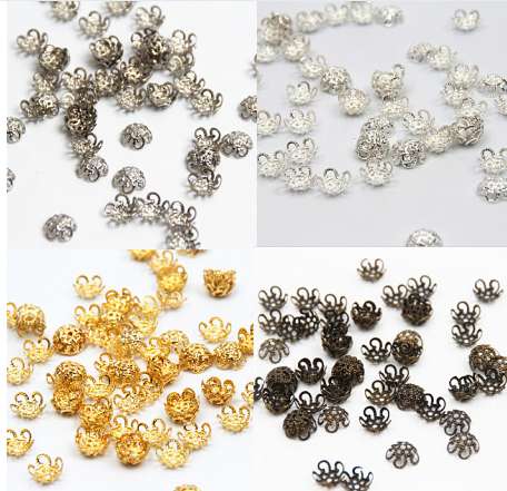 300Pcs/lot Pick 4 Colors 5Leaf Hollow Flower End Beads Caps 10mm Jewelry Findings Making DIY Jewelry Supplies
300Pcs/lot Pick 4 Colors 5Leaf Hollow Flower End Beads Caps 10mm Jewelry Findings Making DIY Jewelry Supplies