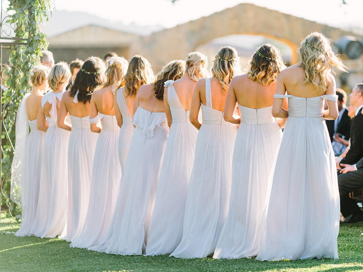 Cheap Long Chiffon Bridesmaid Dresses New 5 Mixed Styles Floor Length Elegant Garden Bridesmaid Gowns for Weddings Prom Party Dress