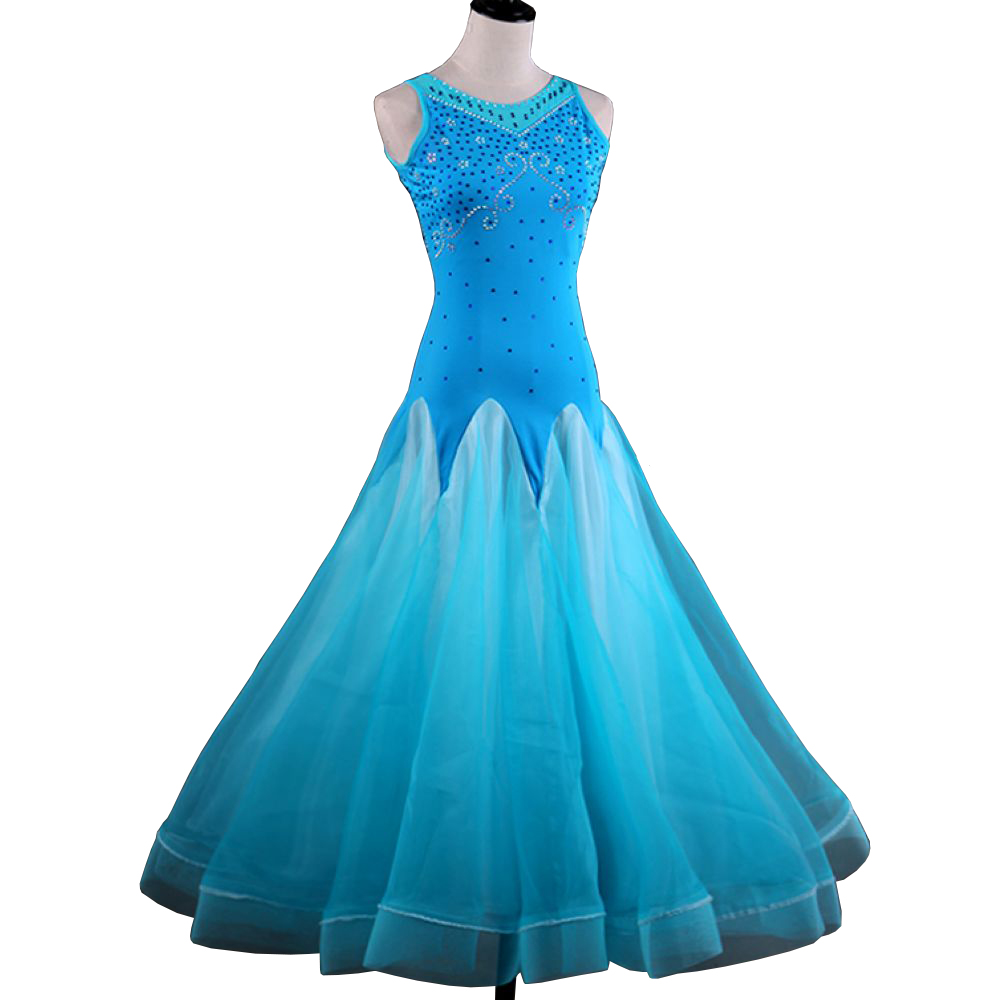 Ballroom Waltz Dresses Competition Dress Dancing Outfits Ballroom Tango Dance Costumes Customized Size D0039 Big Ruffled Hem Rhinestones, Blue
Ballroom Waltz Dresses Competition Dress Dancing Outfits Ballroom Tango Dance Costumes Customized Size D0039 Big Ruffled Hem Rhinestones, Blue