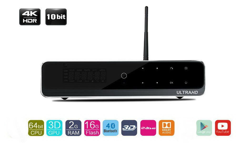 Himedia Q10 Pro Android 7.1 Hi3798CV200 4K Ultra HDR 2GB/16GB TV BOX 802.11AC WIFI 1000M LAN Dolby DTS 3.5" SATA HDD Bluetooth
Himedia Q10 Pro Android 7.1 Hi3798CV200 4K Ultra HDR 2GB/16GB TV BOX 802.11AC WIFI 1000M LAN Dolby DTS 3.5" SATA HDD Bluetooth