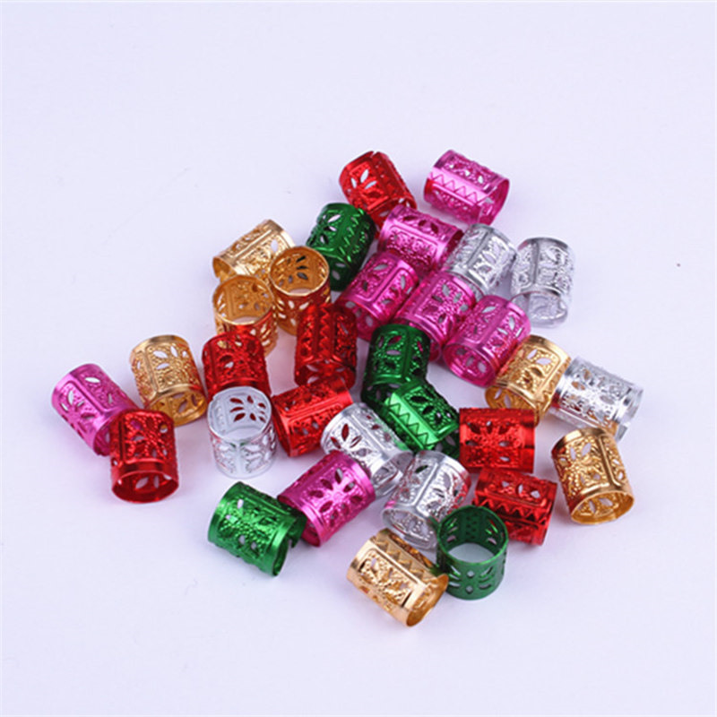 Hair Beads For Kids Box Braids Hair Accessories Dreadlock Cuffs Hair Clips Adjustable Extension Beads H1465