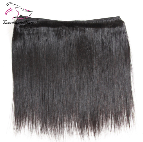 Evermagic Malaysian Straight Hair 100% Human Hair Bundles Non-Remy Hair Extension Natural Color Can buy 3