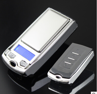Mini Electronic Digital Jewelry Scale Pocket Gold Scales LCD Display Car Key Design Scale 100g 0.01g 200g 0.01g