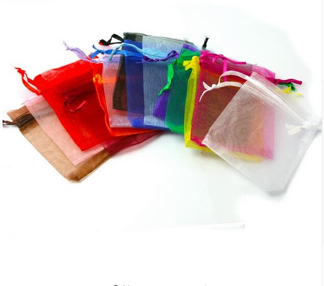 Multi Colors Jewelry Packaging Transparent Gauze Bag Casamento 9x12cm korah Wedding Gift Bags Organza Pouch GA20