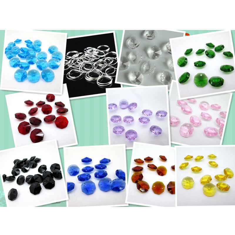 200PCS 12mm Silver Jump Rings & 200PCS 2 Hole 14mm K9 Crystal Glass Octagon Beads Chandelier Prism Parts Home Decoration
200PCS 12mm Silver Jump Rings & 200PCS 2 Hole 14mm K9 Crystal Glass Octagon Beads Chandelier Prism Parts Home Decoration