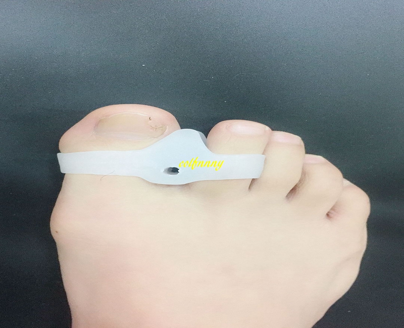 100Paris/lot Silicone Gel Thumb Corrector Hallux Valgus Foot Bone Orthosis Device Feet Care Double Ring Appliance Brace Support