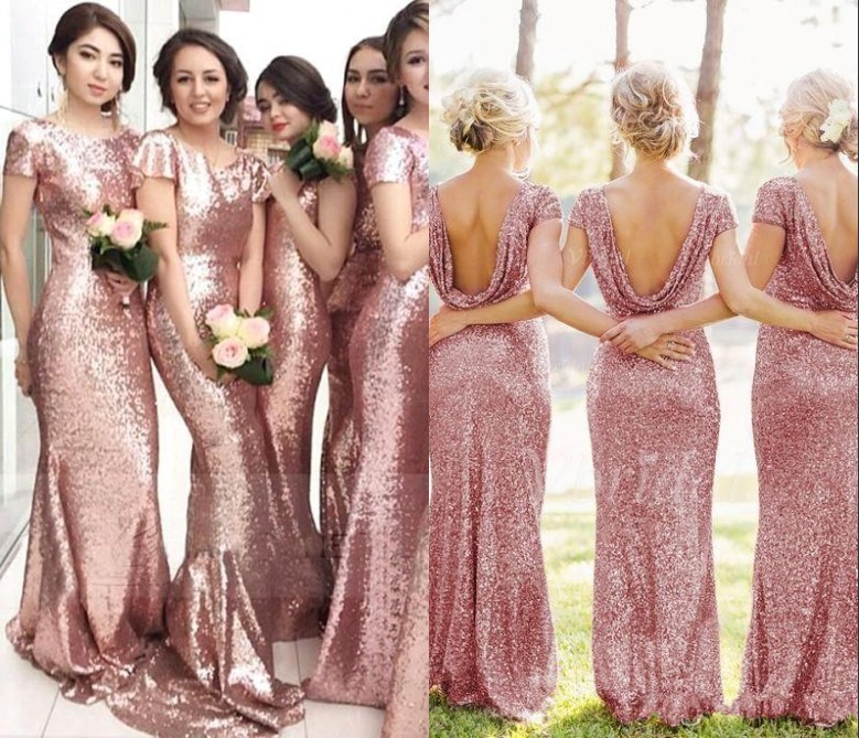 Bridesmaid Dresses 2018 Rose Pink Bling Sequins Long Maid Of Honor Gowns Custom Mermaid Backless Plus Size Wedding Party Guest Dresses Gowns
Bridesmaid Dresses 2018 Rose Pink Bling Sequins Long Maid Of Honor Gowns Custom Mermaid Backless Plus Size Wedding Party Guest Dresses Gowns