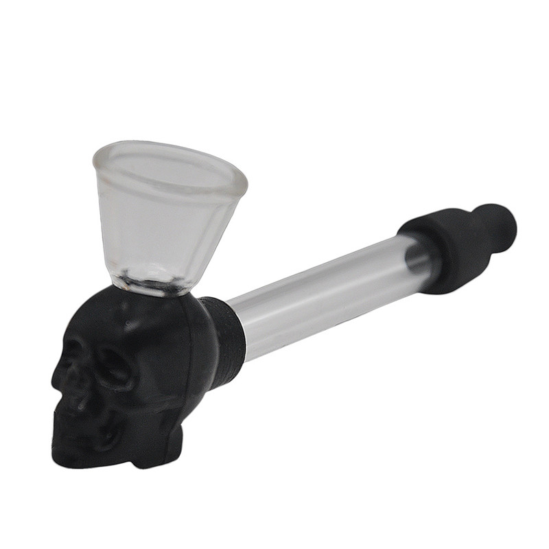 High quality Silicone Skull Glass Pipe Hand Smoking Pipe Glass Tube Cigarette Water Pipes with5pcs Screen silicone glass oil burner pipe
High quality Silicone Skull Glass Pipe Hand Smoking Pipe Glass Tube Cigarette Water Pipes with5pcs Screen silicone glass oil burner pipe