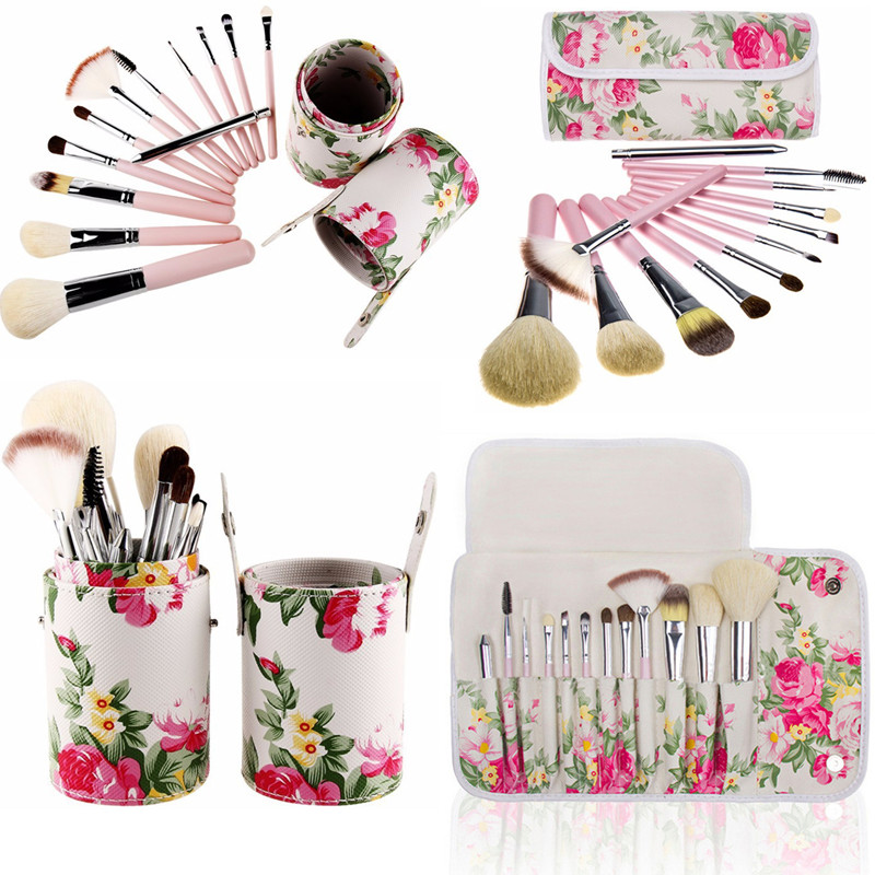 White Rose Flower Makeup brushes 12 Pcs Sets Goat Hair Foundation Powder Contour Multipurpose Make up brush with bag cases or cup holder
White Rose Flower Makeup brushes 12 Pcs Sets Goat Hair Foundation Powder Contour Multipurpose Make up brush with bag cases or cup holder