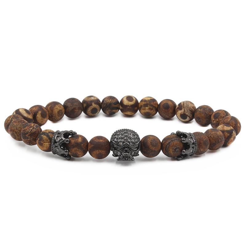 Design Strands Stone Bracelet Men Women Micro Pave CZ beads Skull Male Crown Zircon Gift Valentine's Day Holiday Christmas
Design Strands Stone Bracelet Men Women Micro Pave CZ beads Skull Male Crown Zircon Gift Valentine's Day Holiday Christmas