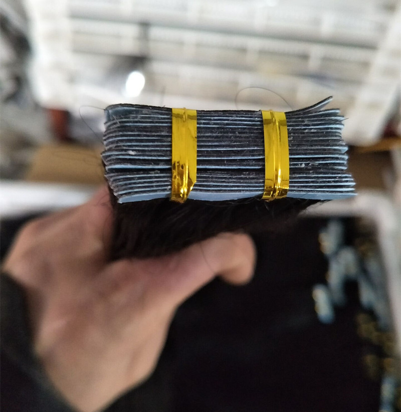 ombre color T1B/gray peruvian tape hair Extensions 200g Tape In Human Hair Invisible Real Hair Straight 80Pcs Lot