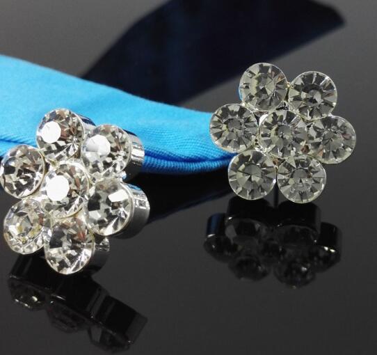 new hot Bridal wedding decoration plum flower gem two-piece necklace, earring set, long necklace, fashion classic, exquisite and elegant