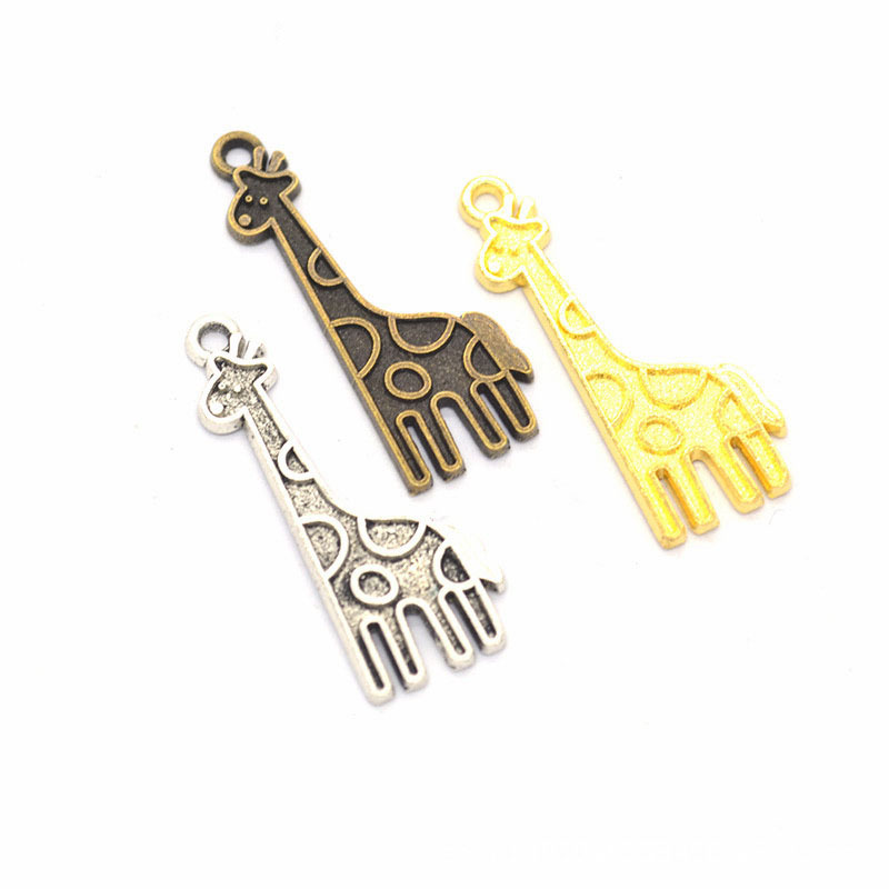 300pcs 32x12mm Giraffe Pendant Charm, Jewelry Making Findings, Vintage Style Giraffe Pendant Charms, DIY Supplies-- 3 Colors available
300pcs 32x12mm Giraffe Pendant Charm, Jewelry Making Findings, Vintage Style Giraffe Pendant Charms, DIY Supplies-- 3 Colors available
