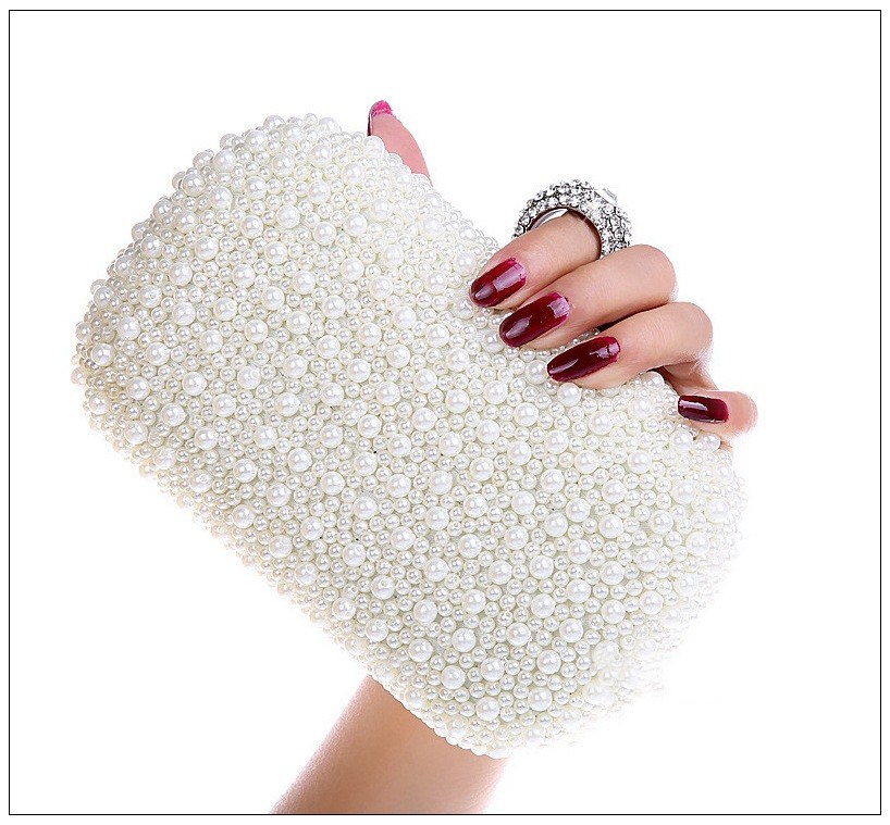 Top Sale Full Pearls Beaded Bridal Wedding Hand Bags Ring Bag Ladies Evening Party One Shoulder Small Clutch Dinner Bags Beautiful
Top Sale Full Pearls Beaded Bridal Wedding Hand Bags Ring Bag Ladies Evening Party One Shoulder Small Clutch Dinner Bags Beautiful