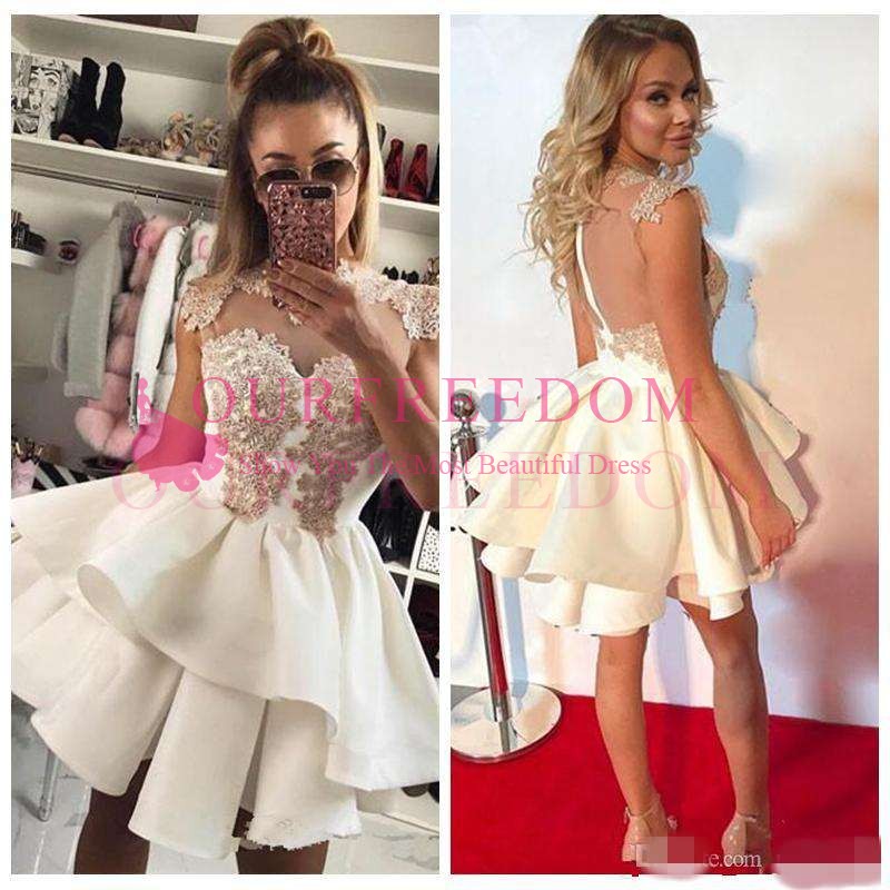 Short Cap Sleeves Homecoming Dresses 2019 Lace Appliqued Beads A Line Party Cocktail Prom Dress Mini Formal Gowns, Lilac
Short Cap Sleeves Homecoming Dresses 2019 Lace Appliqued Beads A Line Party Cocktail Prom Dress Mini Formal Gowns, Lilac
