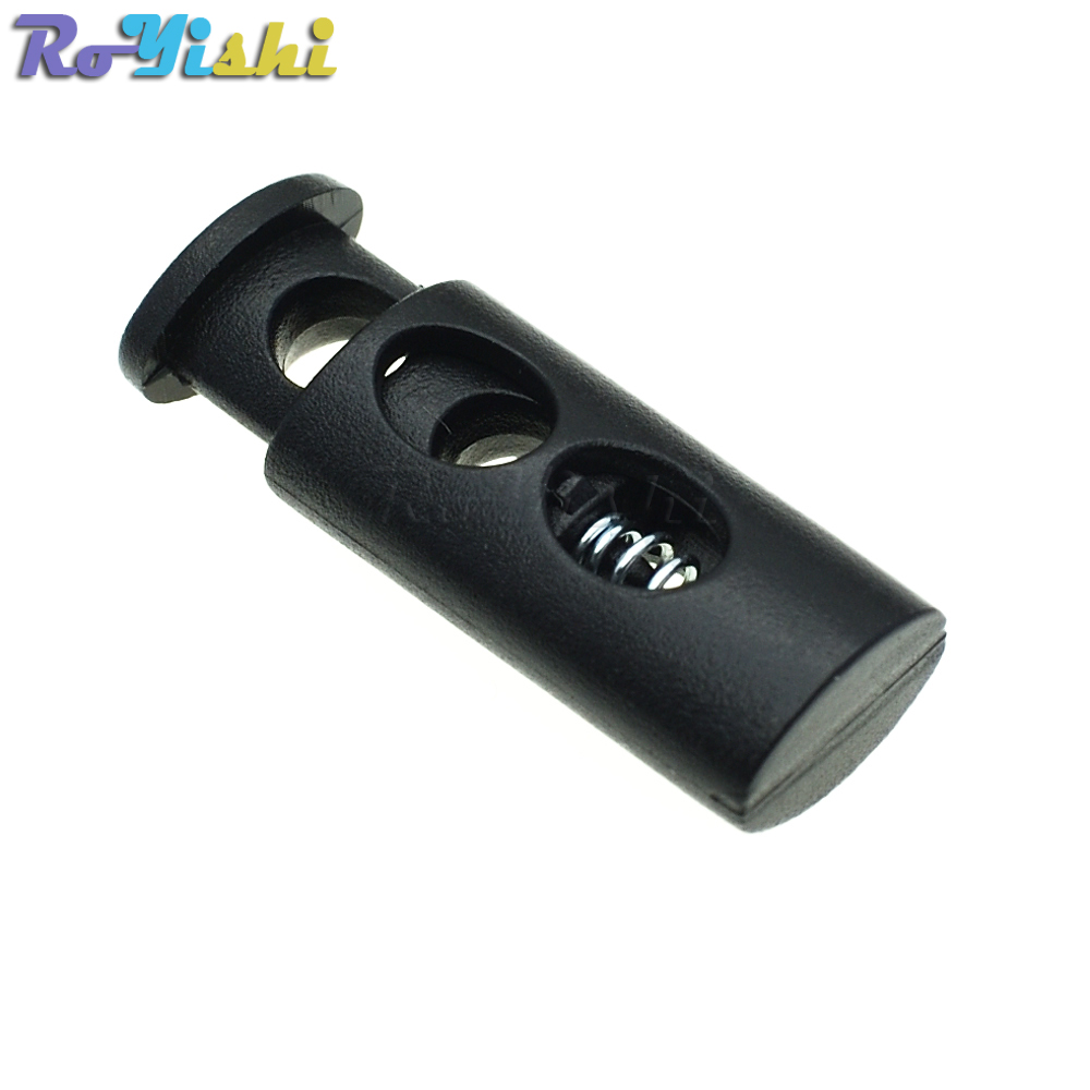 100pcs/lot 2 Holes Cord Lock Stopper Cylinder Barrel Plastic Toggle Clip For Garment Accessories Black
100pcs/lot 2 Holes Cord Lock Stopper Cylinder Barrel Plastic Toggle Clip For Garment Accessories Black