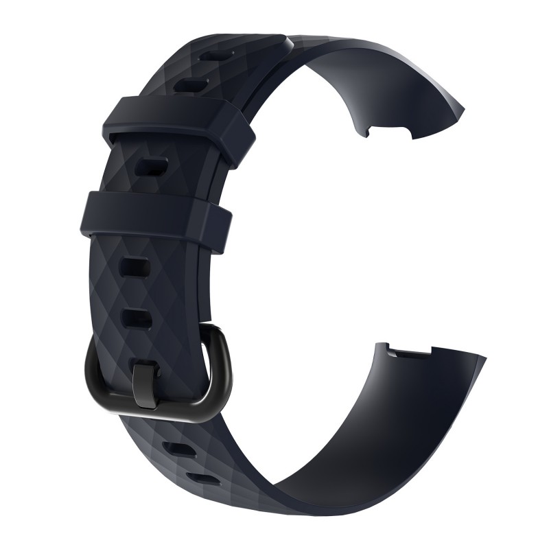 Silicone for Fitbit Charge 3 Smart Bracelet Replacement Band Women Men Sport Watch Strap With Metal Buckle free shipping