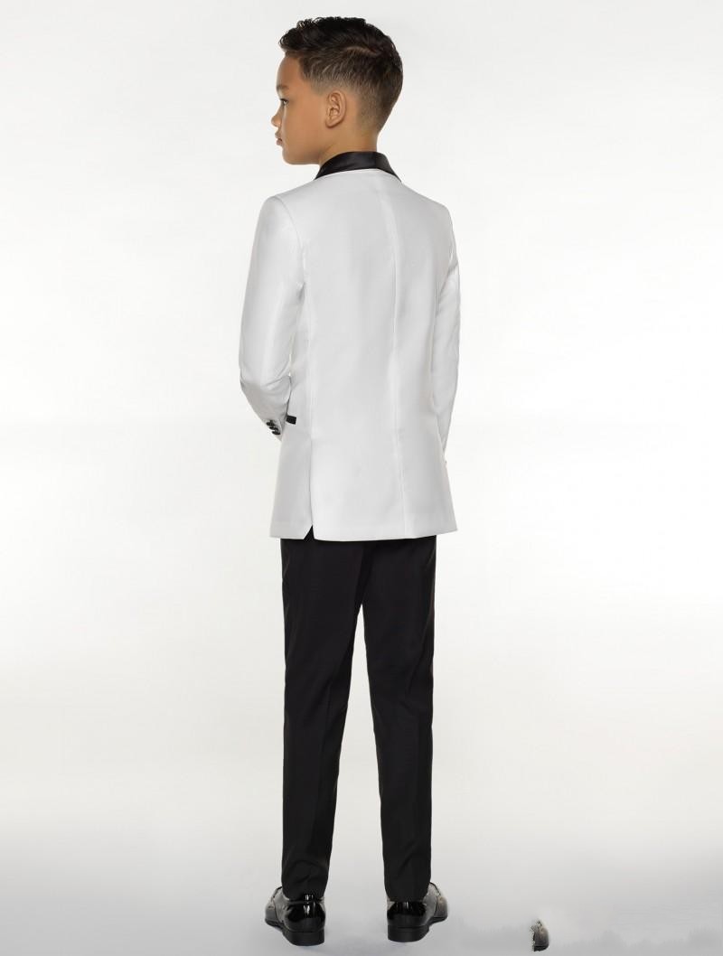 New Fashion White Boy Formal Wear Handsome Boy Kid Attire Wedding Apparel Blazer Birthday Party Prom Suit(jacket+pants+tie+vest ) 17