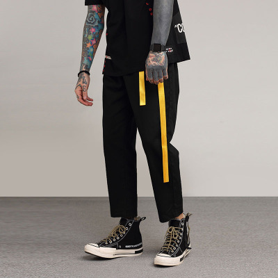 Black Straight Pants Solid Color With Ribbon Cotton Bottom Clothing Casual Fashion Long Ninth Pants Large Size US
Black Straight Pants Solid Color With Ribbon Cotton Bottom Clothing Casual Fashion Long Ninth Pants Large Size US