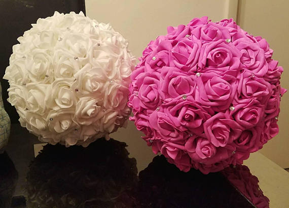 Artificial Rose Flower Balls with without Rhinestone Stimulation Foam Balls Wedding Room/Parties Decoration Road Lead Twelve Colors, Multi
Artificial Rose Flower Balls with without Rhinestone Stimulation Foam Balls Wedding Room/Parties Decoration Road Lead Twelve Colors, Multi