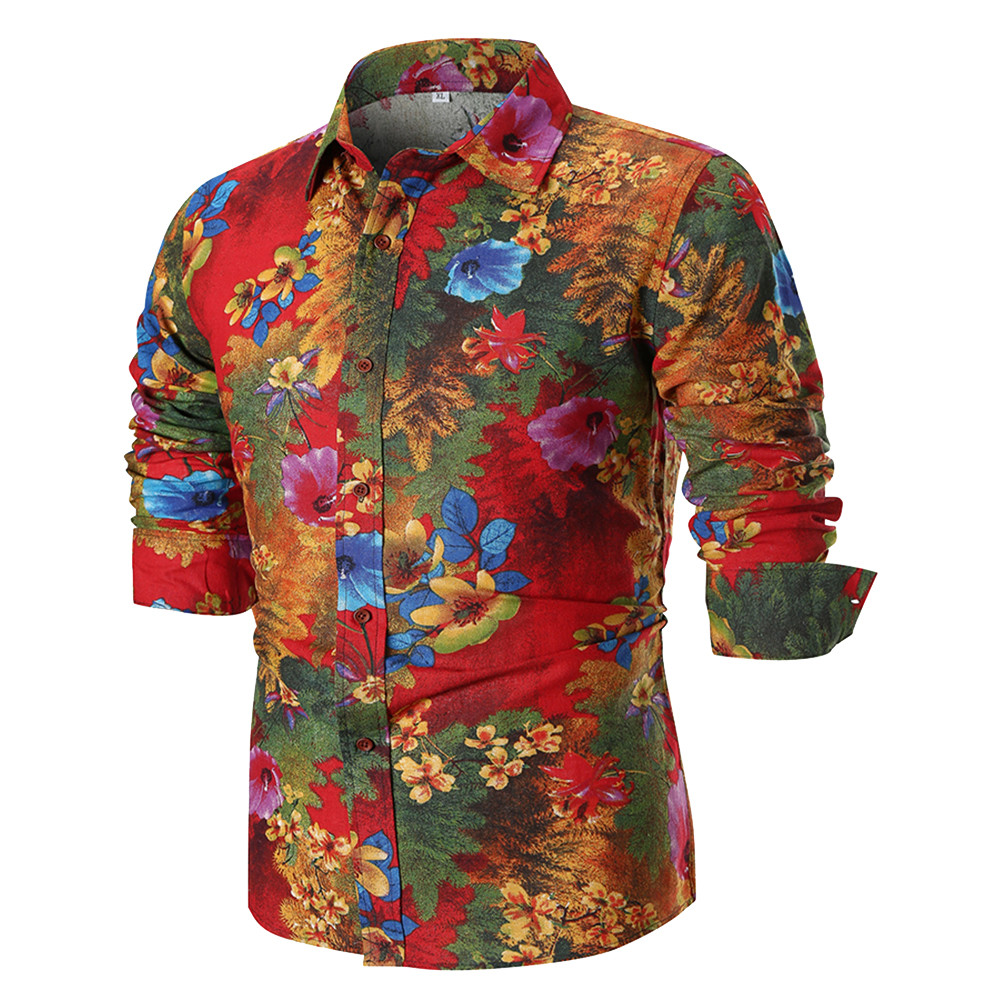 FeiTong long sleeve shirt men pattern vintage shirt Personality Men's Autumn Casual Slim Long Sleeve Printed Top, Multi
FeiTong long sleeve shirt men pattern vintage shirt Personality Men's Autumn Casual Slim Long Sleeve Printed Top, Multi