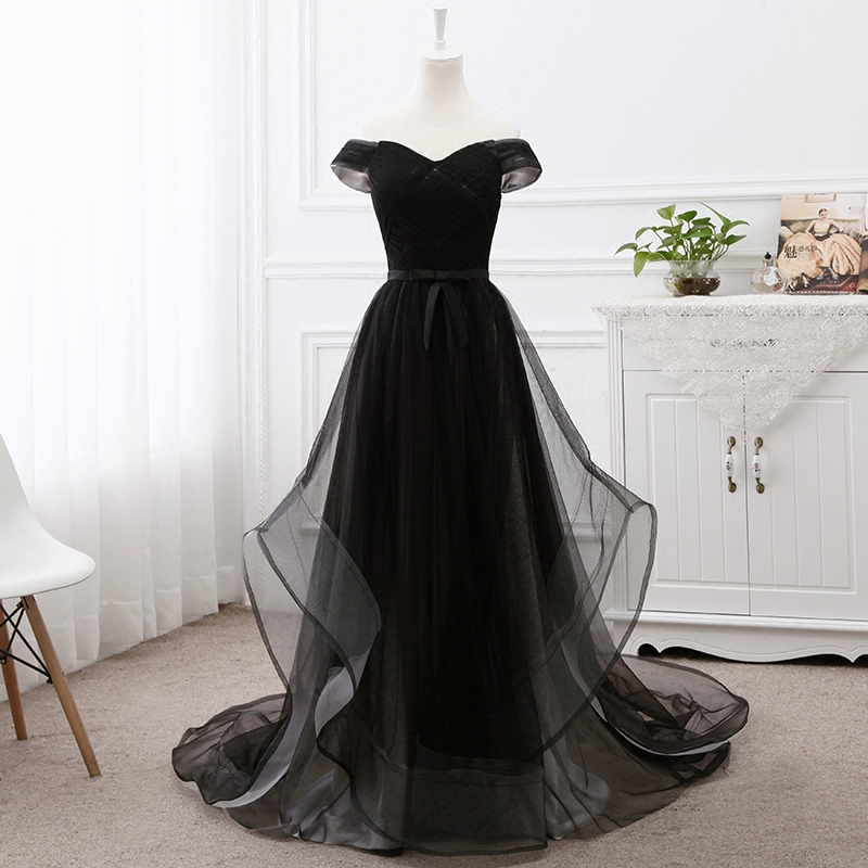 Sexy Black Prom Dress Ball Gown Sweep Train Strapless Long Evening Dress Light Gray Lining Sexy Party Dresses Formal Gowns Plus Size, Same as picture
Sexy Black Prom Dress Ball Gown Sweep Train Strapless Long Evening Dress Light Gray Lining Sexy Party Dresses Formal Gowns Plus Size, Same as picture