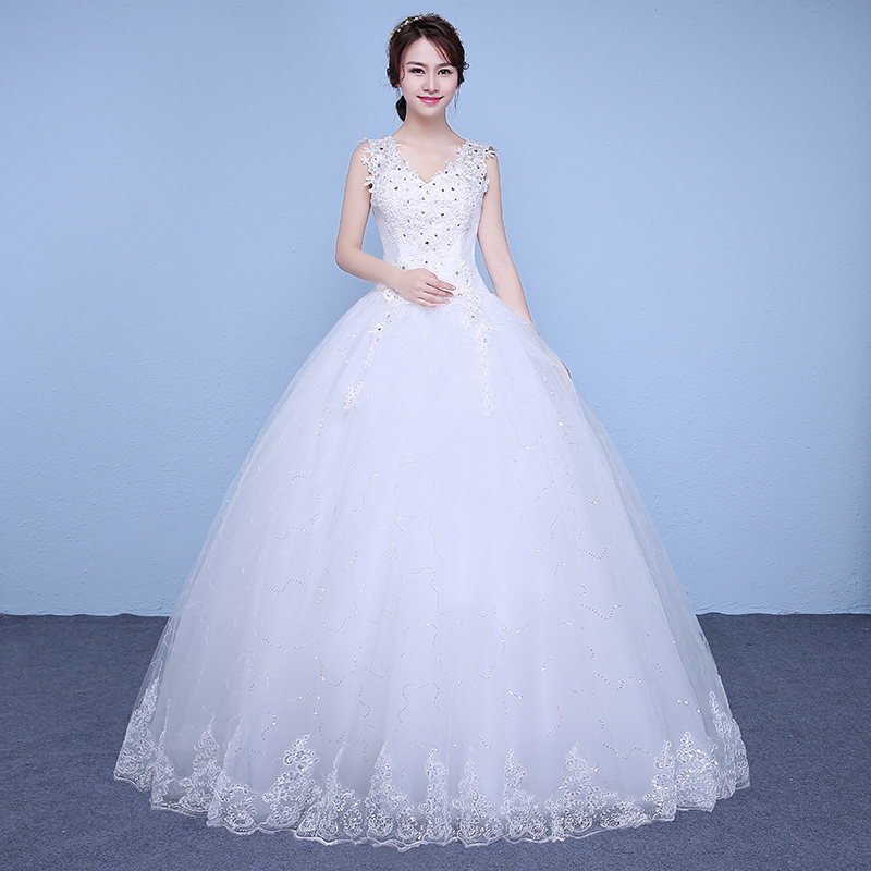 Vestido De Noiva 2018 New Arrival Organza V-neck Crystal Diamond Lace Up Ball Gown Lace Satin Princess Wedding Dresses, White
Vestido De Noiva 2018 New Arrival Organza V-neck Crystal Diamond Lace Up Ball Gown Lace Satin Princess Wedding Dresses, White