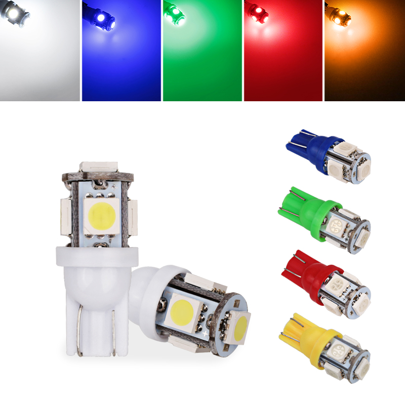 100Pcs-Pack Car Auto T10 Wedge 5-SMD 5050 LED Side Tail Parking Indicator Dome License Plate Light a bulbs W5W 2825 158 2825 12V
100Pcs-Pack Car Auto T10 Wedge 5-SMD 5050 LED Side Tail Parking Indicator Dome License Plate Light a bulbs W5W 2825 158 2825 12V