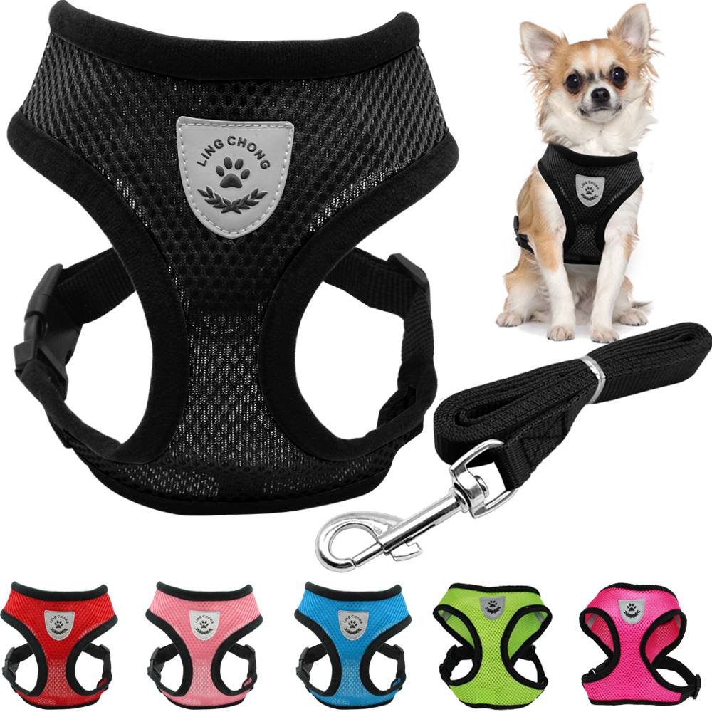 Breathable Mesh Small Dog Pet Harness Front Anti Pull and Waist Leash Set Puppy Vest Chest Strap
Breathable Mesh Small Dog Pet Harness Front Anti Pull and Waist Leash Set Puppy Vest Chest Strap