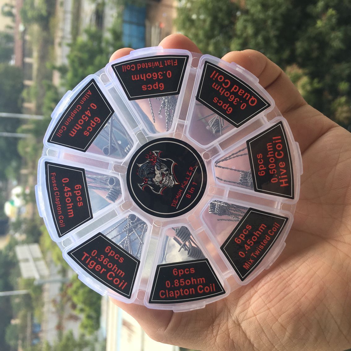 48pcs Prebuilt Coils 8 in 1 Kit Demon Killer Pre-built 48pcs Hive Quad Flat Mix Twisted Fused Alien Clapton Tiger RBA Atomizer Coil
48pcs Prebuilt Coils 8 in 1 Kit Demon Killer Pre-built 48pcs Hive Quad Flat Mix Twisted Fused Alien Clapton Tiger RBA Atomizer Coil