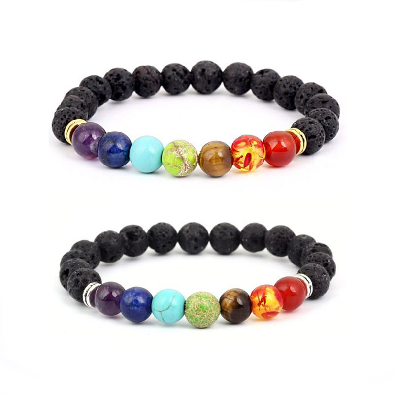Hot Volcano Rock Beaded Bracelets Fashion Natural Stone Charm Jewelry Punk 7 Color Stone Cuffs Bangles Turquoise Bracelet Silver/Gold
Hot Volcano Rock Beaded Bracelets Fashion Natural Stone Charm Jewelry Punk 7 Color Stone Cuffs Bangles Turquoise Bracelet Silver/Gold